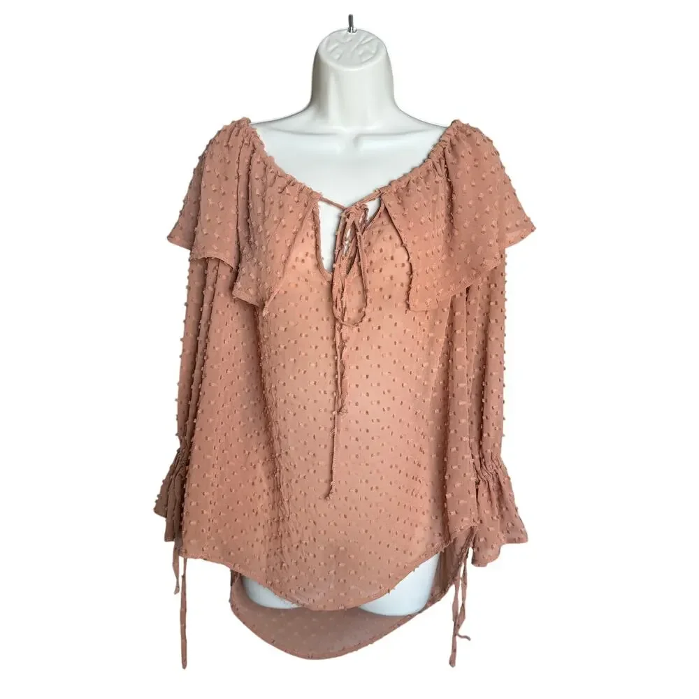 Beach Riot Cinnamon Brown Cover Up Shirt Top XL